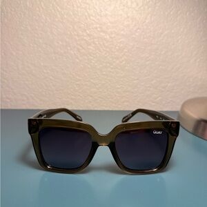 Quay Australia Black and Green Sunglasses